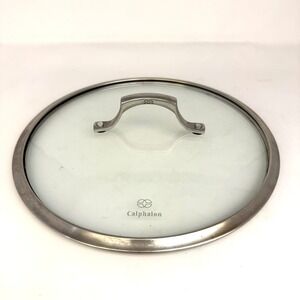 Calphalon 12 Inch Tempered Glass Replacement Lid Stainless Steel Rim 0815211